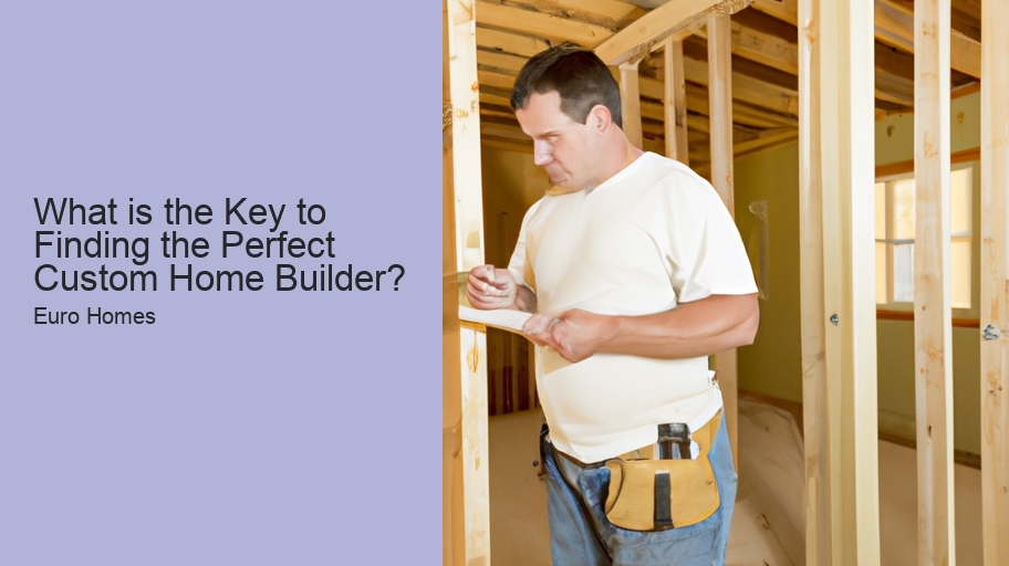 What is the Key to Finding the Perfect Custom Home Builder? 