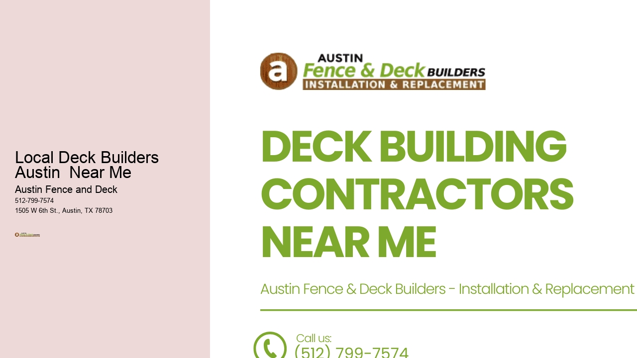 Local Deck Builders Austin  Near Me 