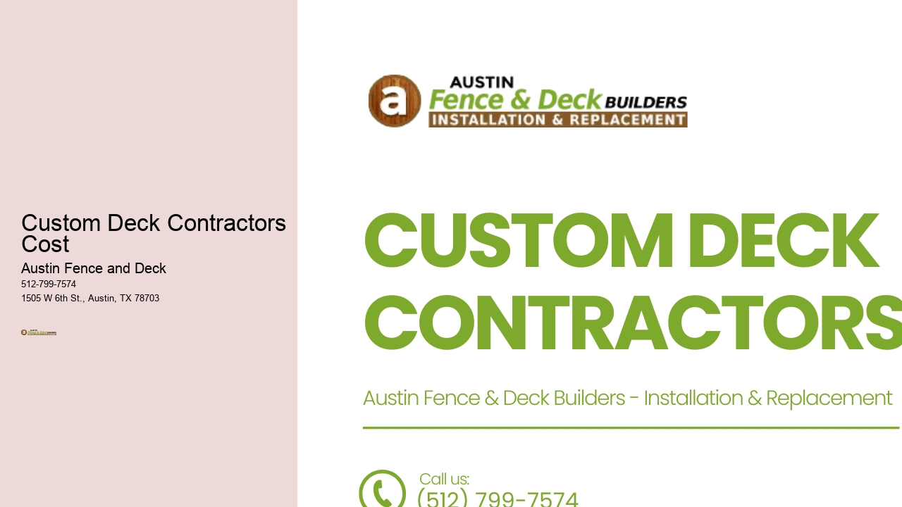 Custom Deck Contractors Cost 