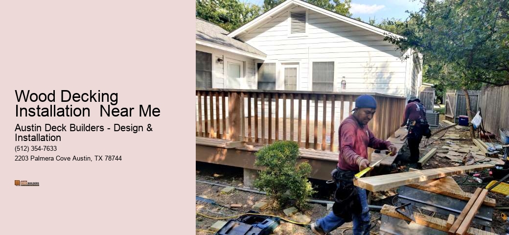 Wood Decking Installation  Near Me