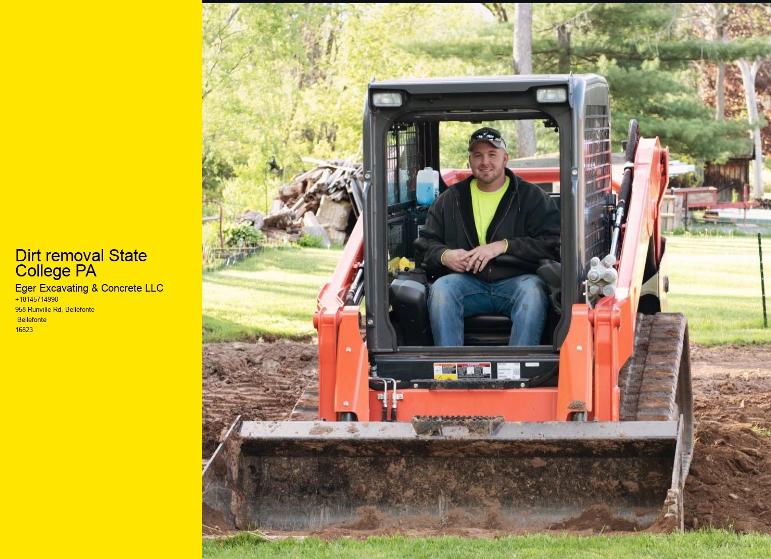 Dirt removal State College PA