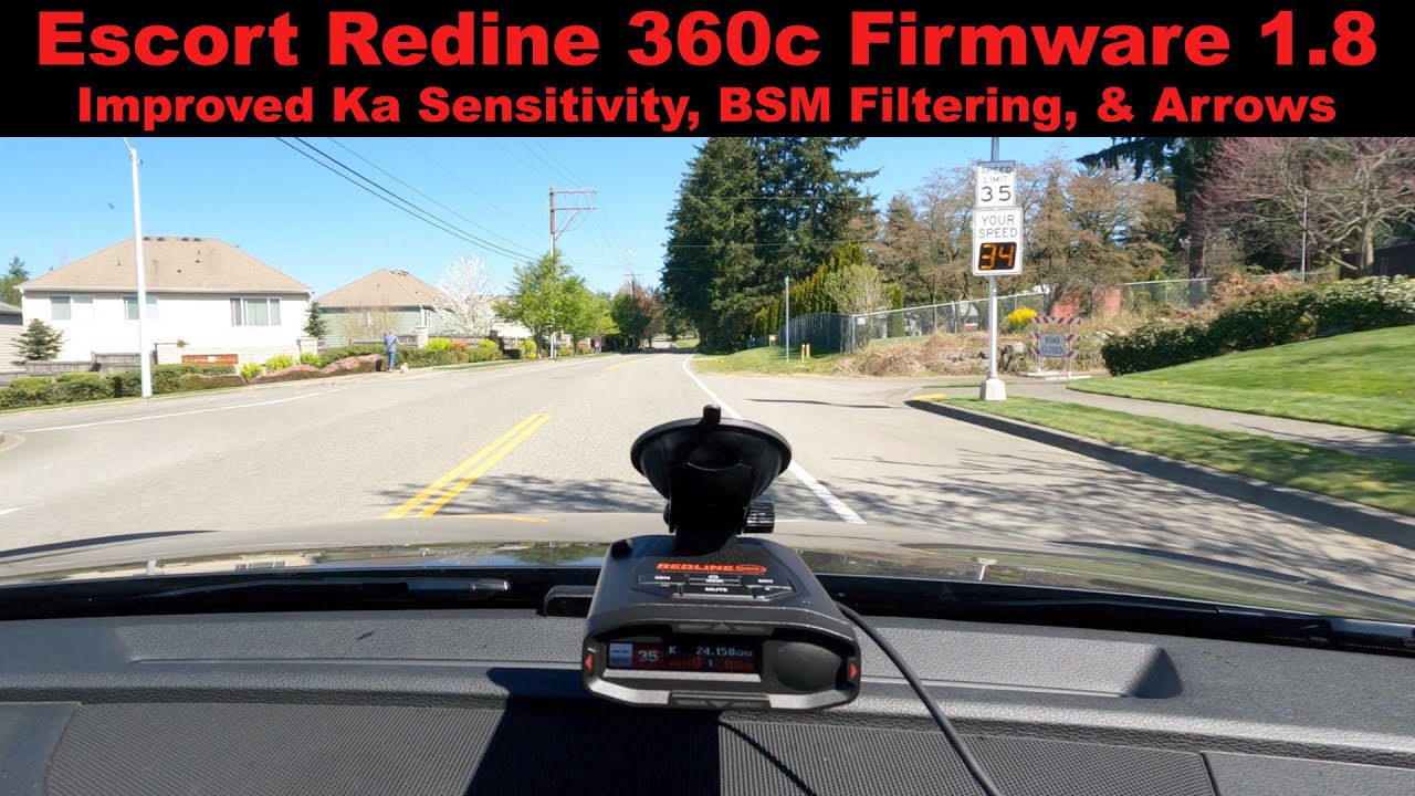 escort redline 360c how to use