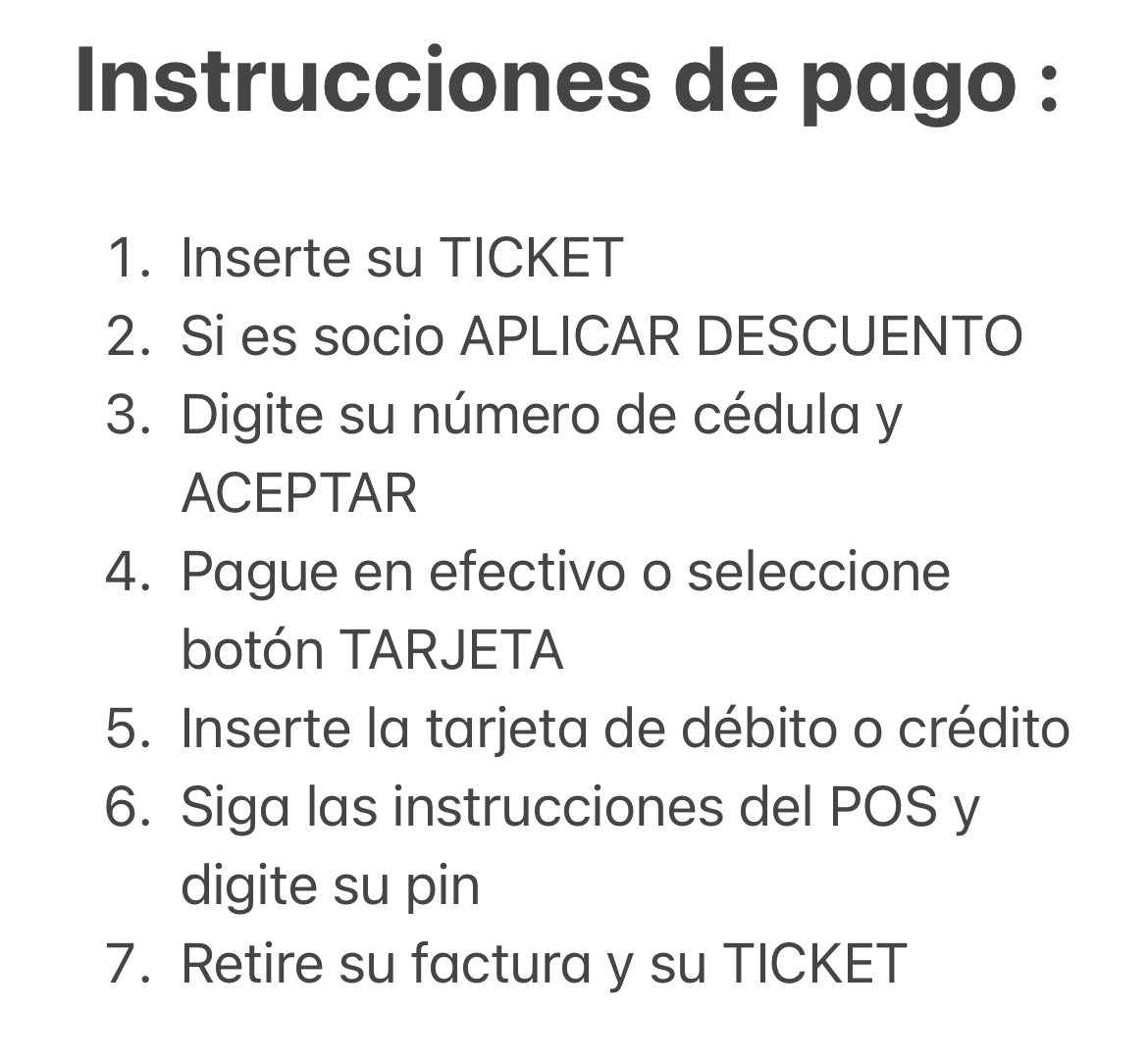 Instrucciones De Pago