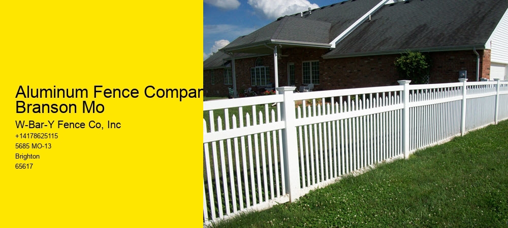 Aluminum Fence Company Branson Mo