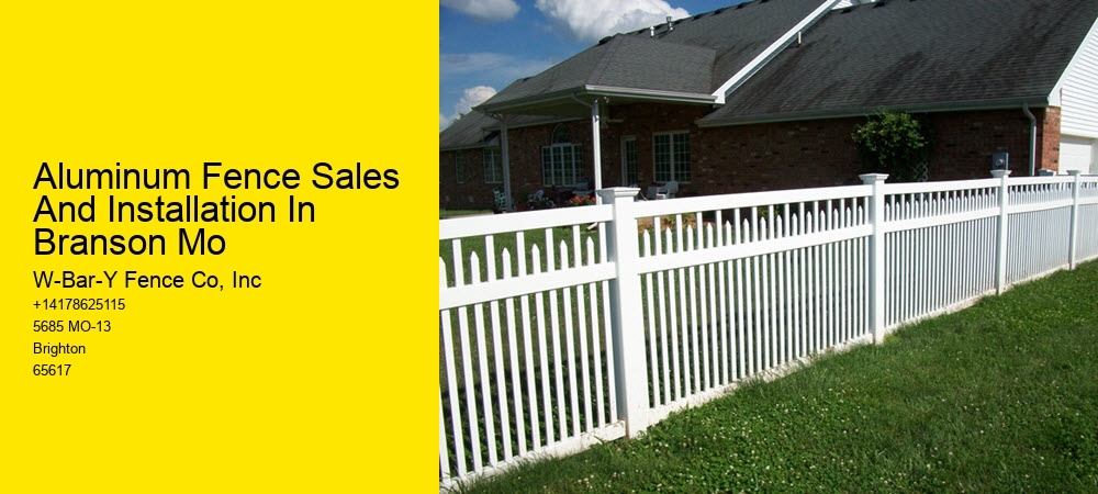 Aluminum Fence Sales And Installation In Branson Mo