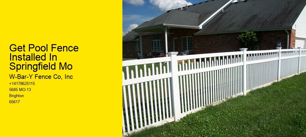 Get Pool Fence Installed In Springfield Mo