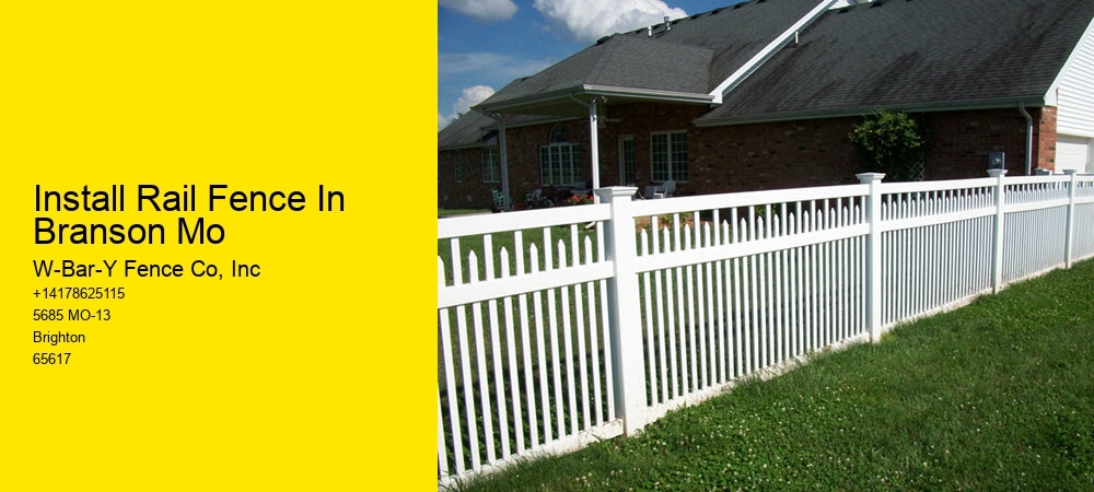 Install Rail Fence In Branson Mo