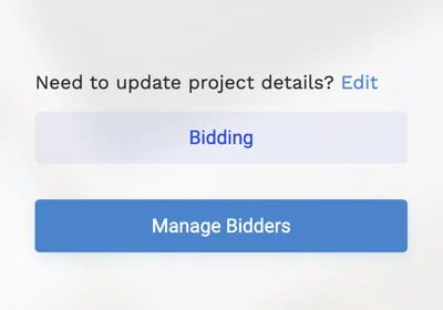 Update project details button on Drafting Marketplace.