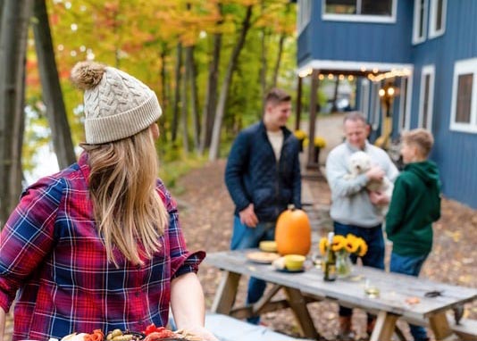 Fall family cookout