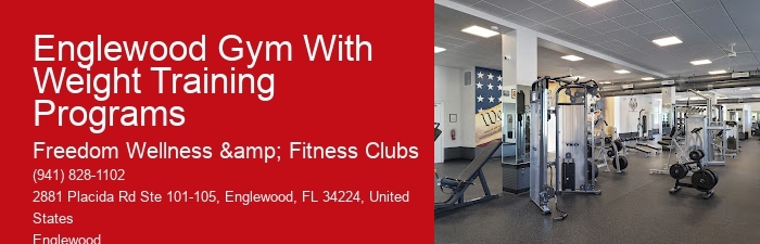 Englewood Gym With Weight Training Programs