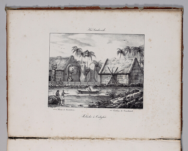 Iles Sandwich, Relâche à Owhyhée (Sandwich islands) ( Islands of Hawaii)