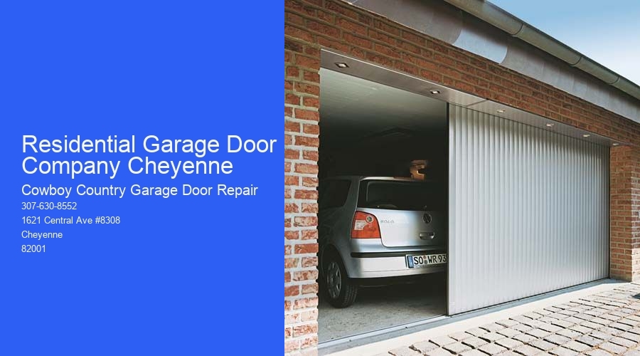 Residential Garage Door Company Cheyenne