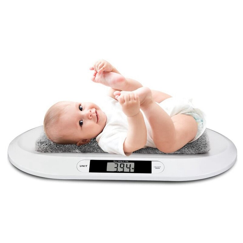 Báscula para bebés y mascotas recién nacidas, medidor de medición con pantalla Digital de peso de 20kg, cambio de peso, suministros de regalo