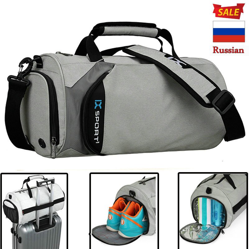 Bolsa de gimnasio para hombre, bolsa de deporte, bolsa de viaje al aire libre, multifunción, de separación en seco y húmedo
