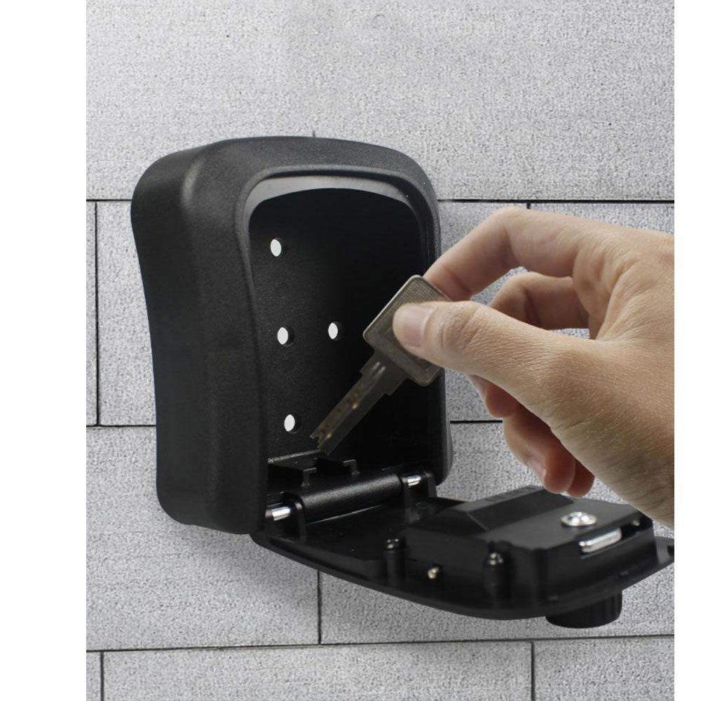 Caja de Seguridad para llaves, dispositivo de almacenamiento con contraseña de código inteligente, montado en la pared, resistente al agua, para exteriores, 4 dígitos, novedad