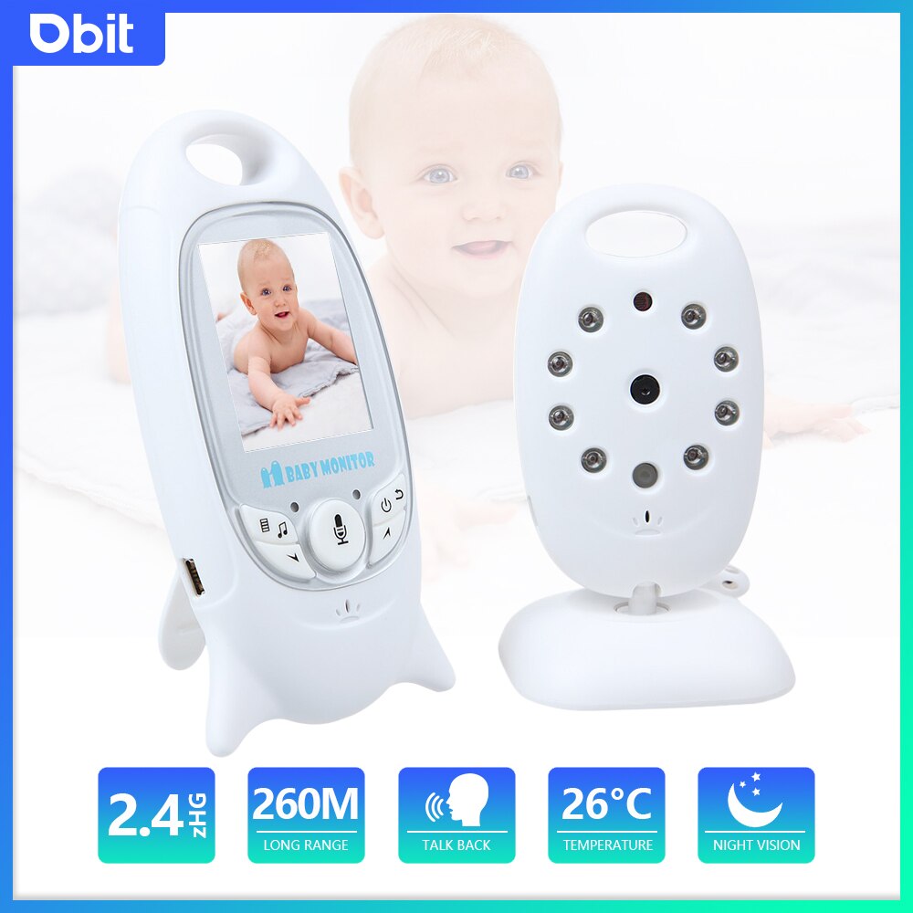 DBIT VB601 monitores para bebés,2.4G señal digital camara vigilancia bebe,visión nocturna de alarma de llanto de llamada de 2 vías monitor bebe