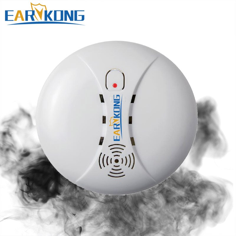 Detector de humo inalámbrico de 433MHz, Sensor de alarma contra incendios para Wifi GSM, Alarma para interior, seguridad del hogar, SM-01 de seguridad para jardín