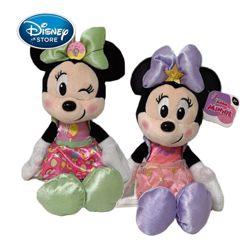 Disney-muñeco de peluche Original de Mickey Mouse, muñeco de dibujos animados de Mickey, Minnie, Pato Donald, Margarita,  20CM