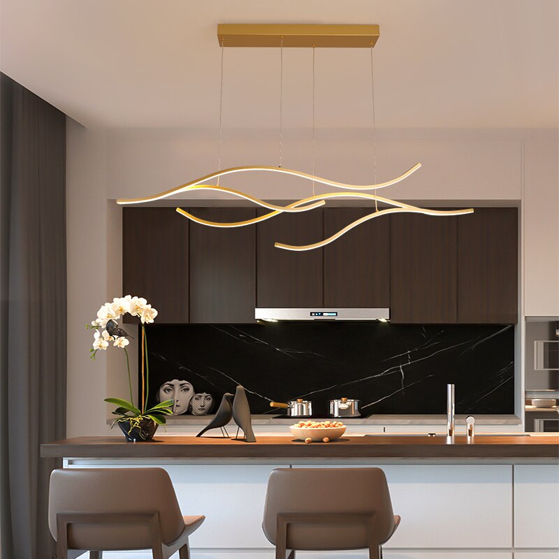 Luces LED colgantes para el hogar, lámpara colgante moderna para sala de estar, cocina, comedor, Bar, Alexa