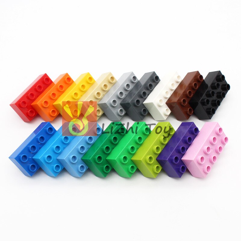 MOC-bloques de construcción grandes para niños, piezas de bloques de tamaño grande 3011, 2×4, ensamblados para bebés, accesorios para iluminar, juguetes para niños