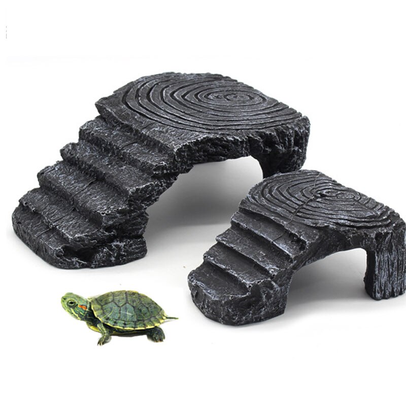 Plataforma de tortuga para acuario, accesorios para reptiles, Isla, anfibios, reptiles, rampa de agua para Tortuga, terraza, tanque de tortuga