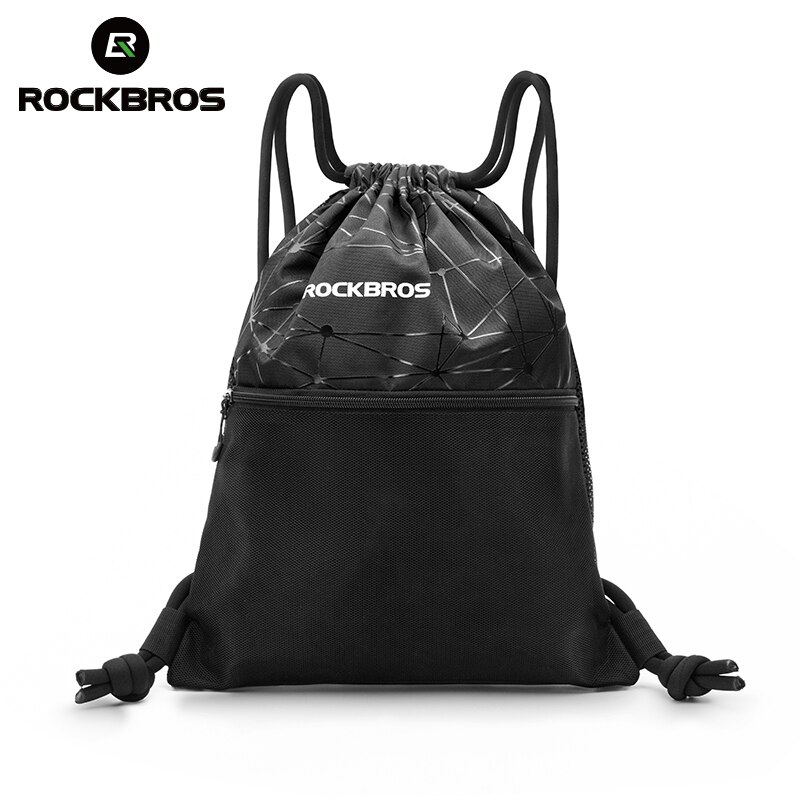 ROCKBROS-Bolsa de gimnasio para hombre y mujer, mochila multiusos de gran capacidad con cordón, bolso de almacenamiento para entrenamiento, ciclismo y deportes al aire libre