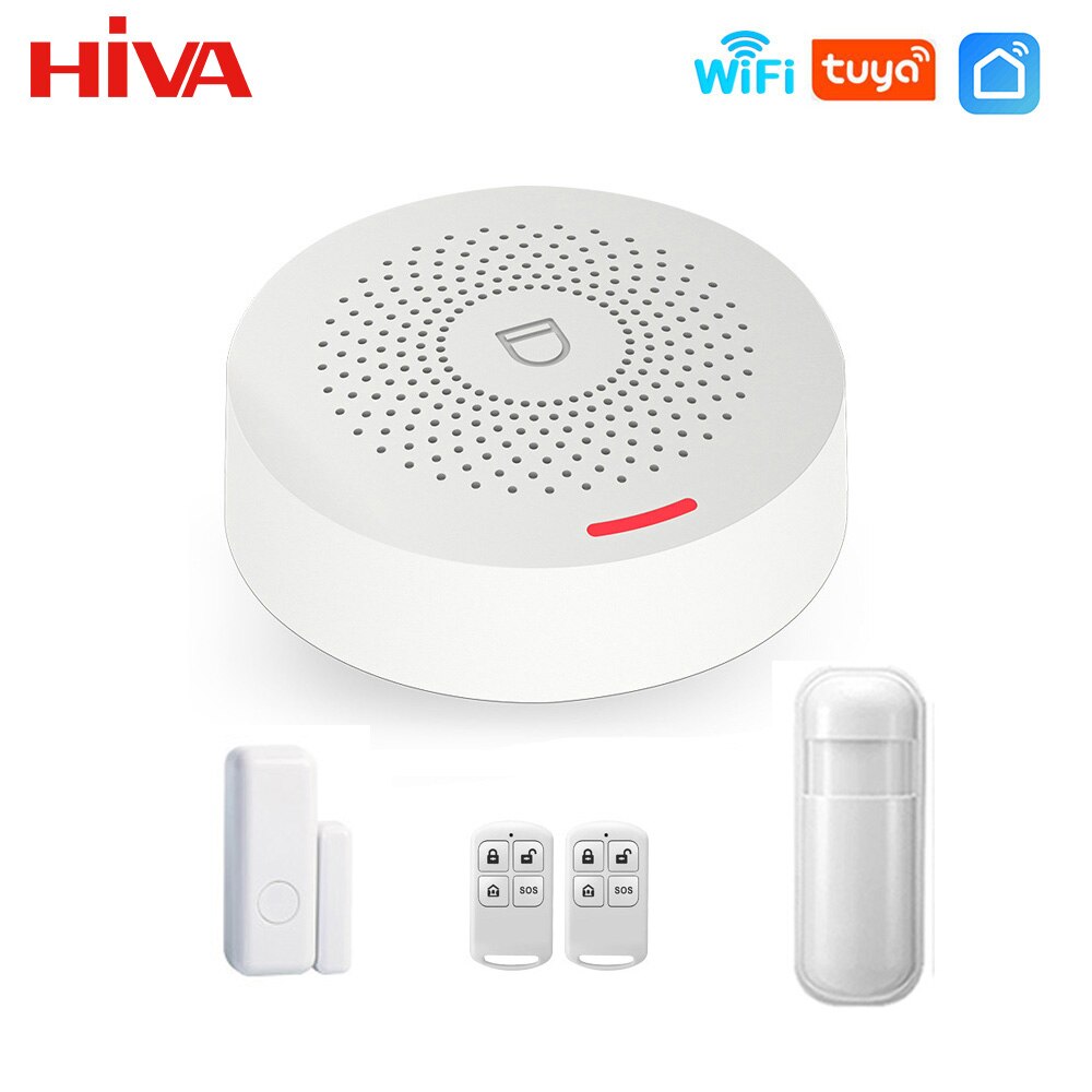 Sistema de alarma inteligente Wifi para el hogar, Kit de alarma de seguridad antirrobo inalámbrico de 433MHz, Control por aplicación Tuya Smart Life