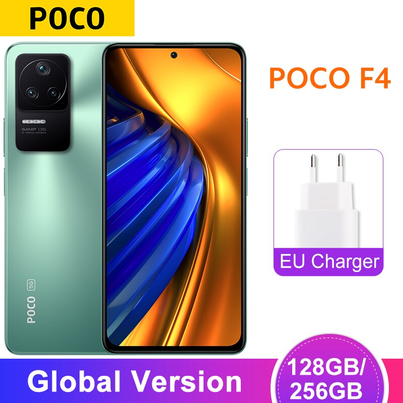 Smartphone POCO F4 5G versión Global, 128GB/256GB, Snapdragon 870, ocho núcleos, 120Hz, Pantalla AMOLED DotDisplay, carga de 67W, cámara de 64MP, OIS