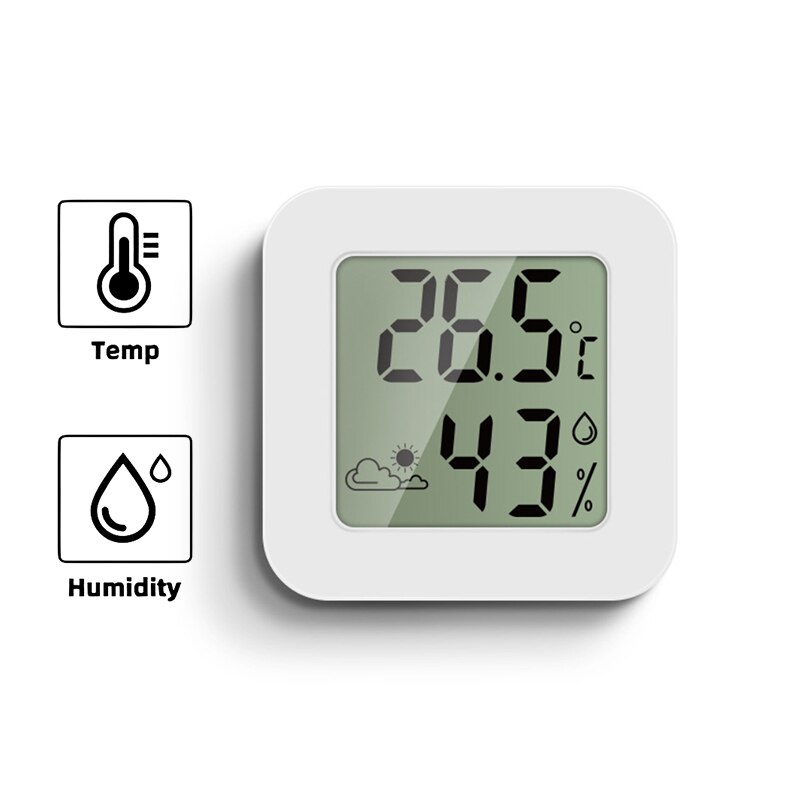 Termómetro Digital LCD Mini, higrómetro de temperatura interior, Sensor de humedad, termómetro interior