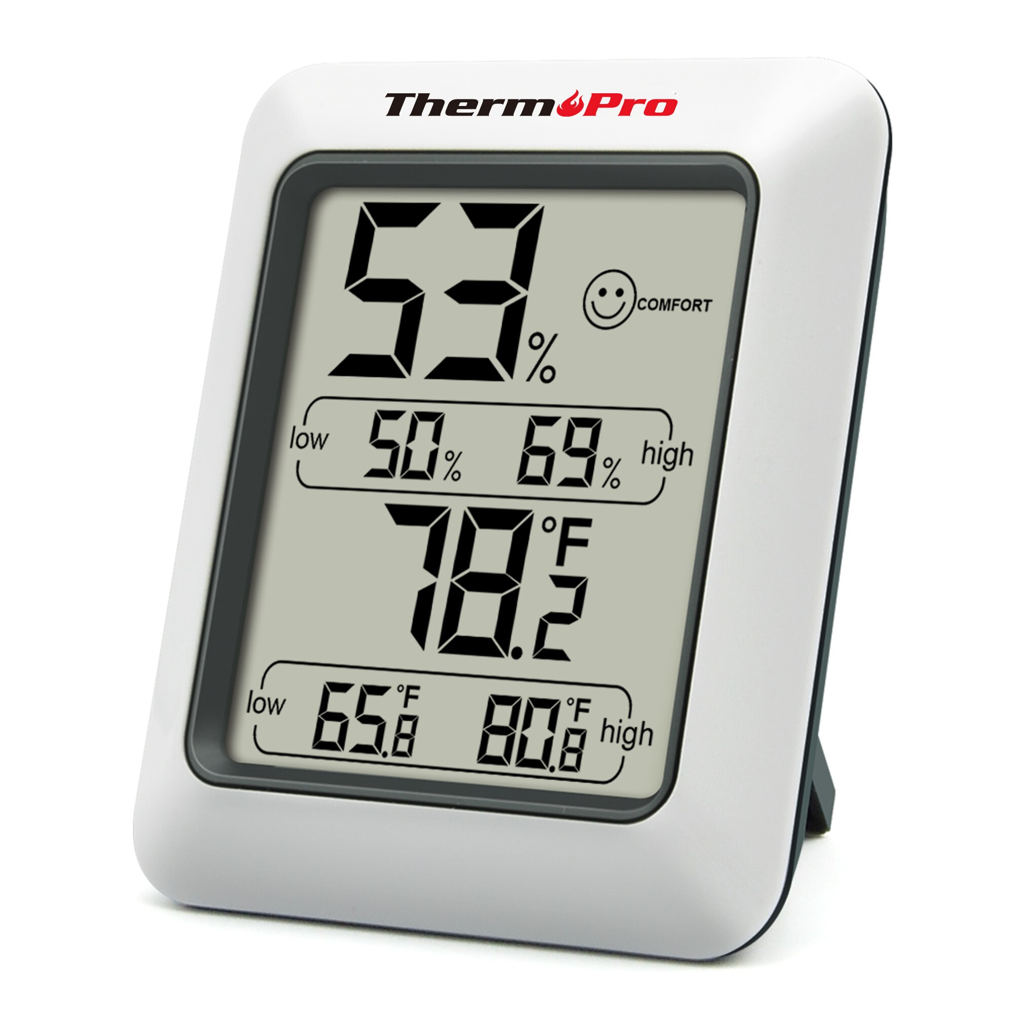 ThermoPro-termómetro Digital TP50 para interior, higrómetro, higrotermómetro, Monitor de temperatura y humedad para el hogar