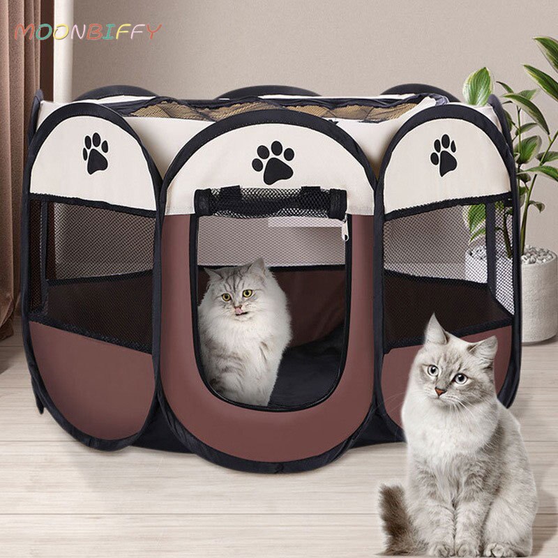 Tienda de campaña plegable portátil para mascotas, cerca duradera de alta calidad para gatos, jaula grande para perros al aire libre, corralito para gatos