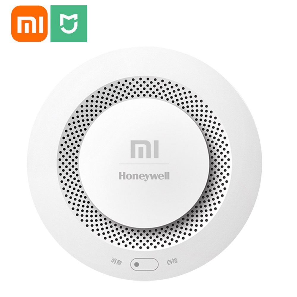 Xiaomi-alarma Mijia Honeywell para el hogar, Detector de humo con Sensor Visual Audible, funciona con la aplicación Mi Home por teléfono
