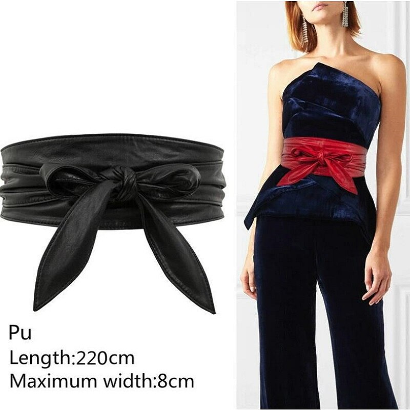 ZLY-cinturón con lazo para mujer, cinturón con lazo, largo, ancho, lazo, decoración de vestido, moda, 2023