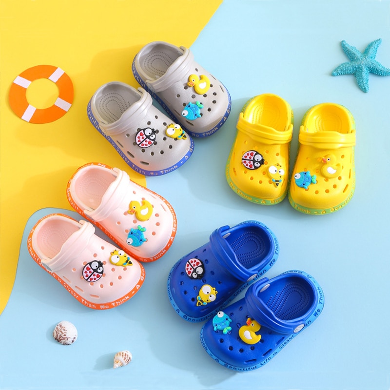 Zapatos de verano para bebé, sandalias para niña y niño, Mules para bebé, sandalias de dibujos animados, calzado para jardín Infantil