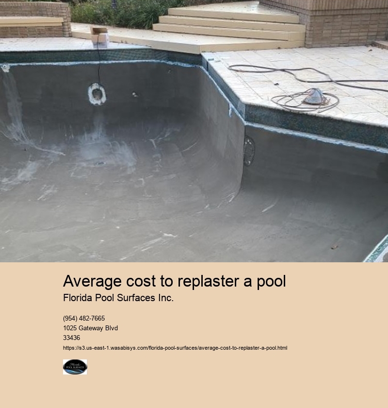 average cost to replaster a pool