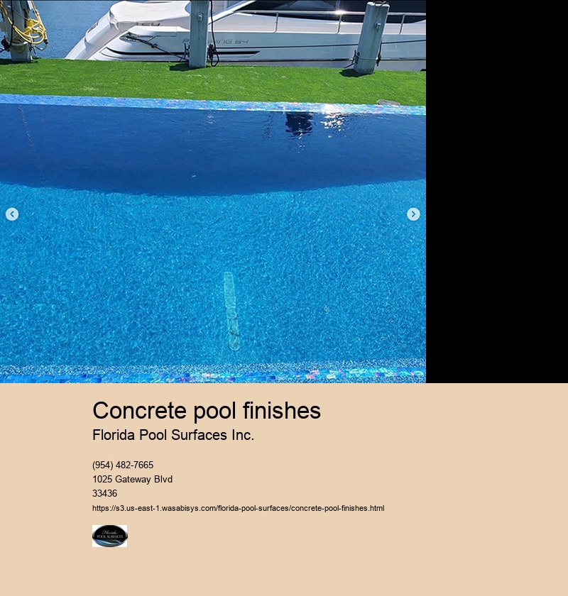 concrete pool finishes