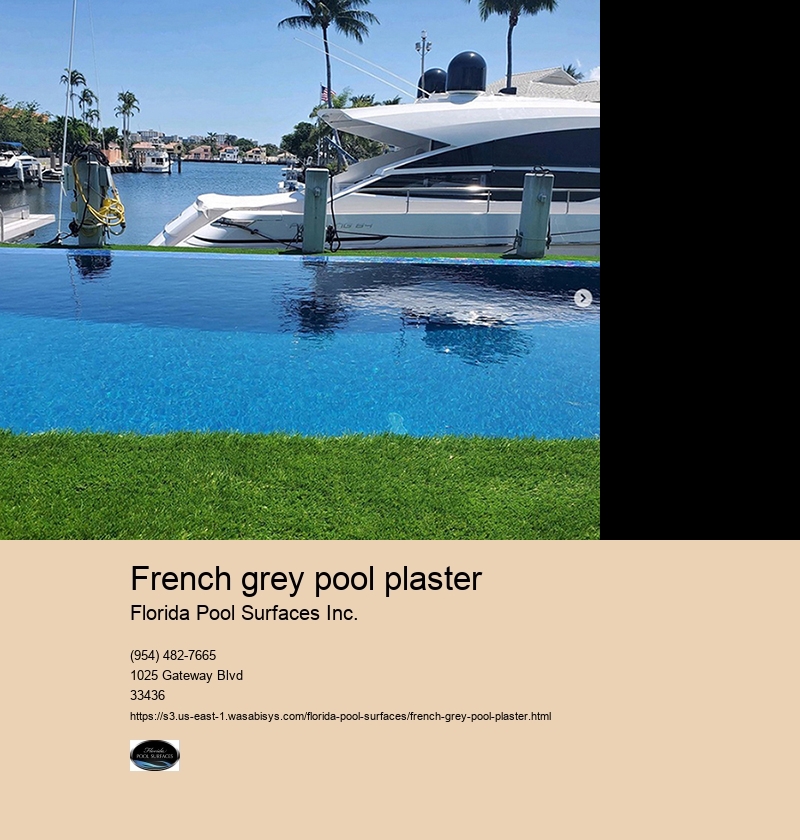 french grey pool plaster
