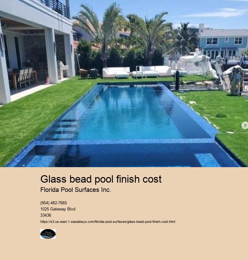 glass bead pool finish cost