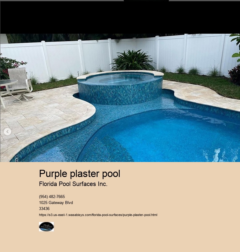 purple plaster pool