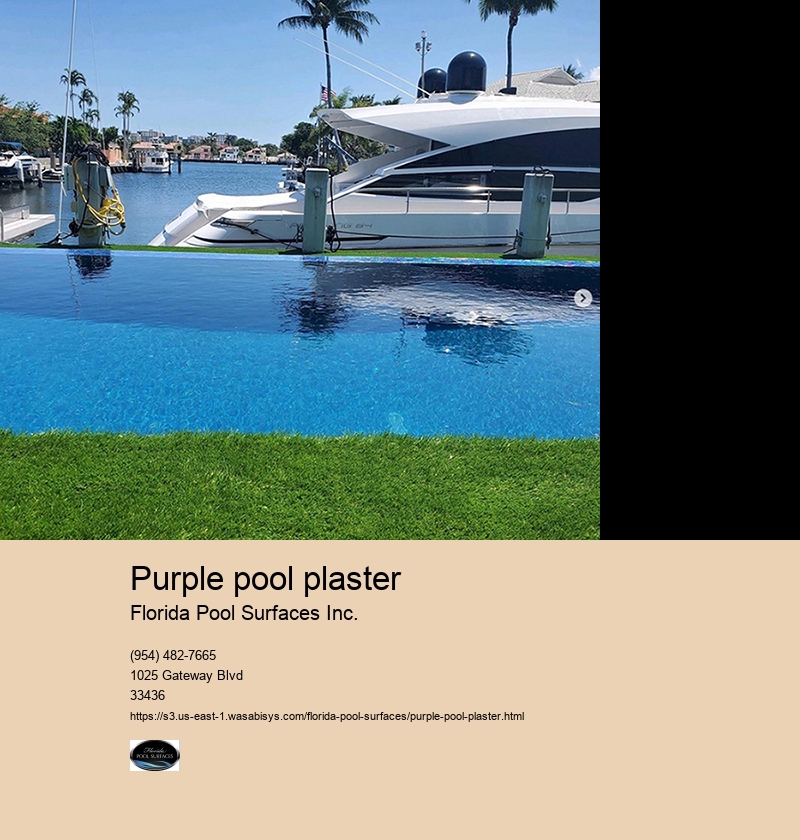 purple pool plaster