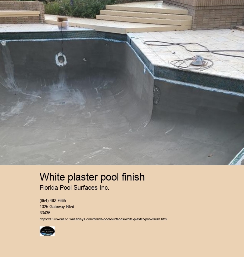 white plaster pool finish
