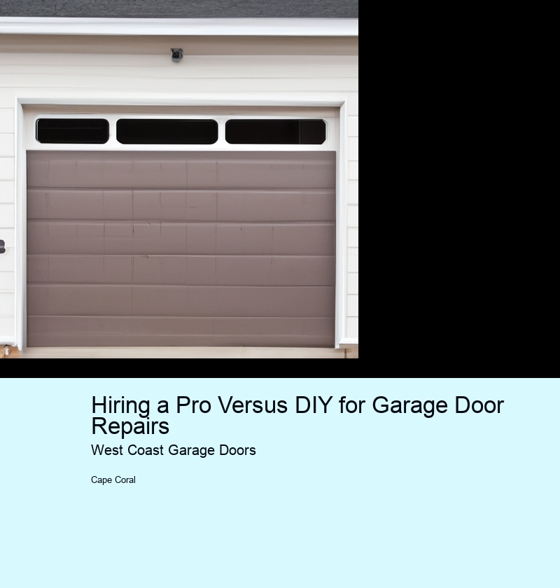 Hiring a Pro Versus DIY for Garage Door Repairs
