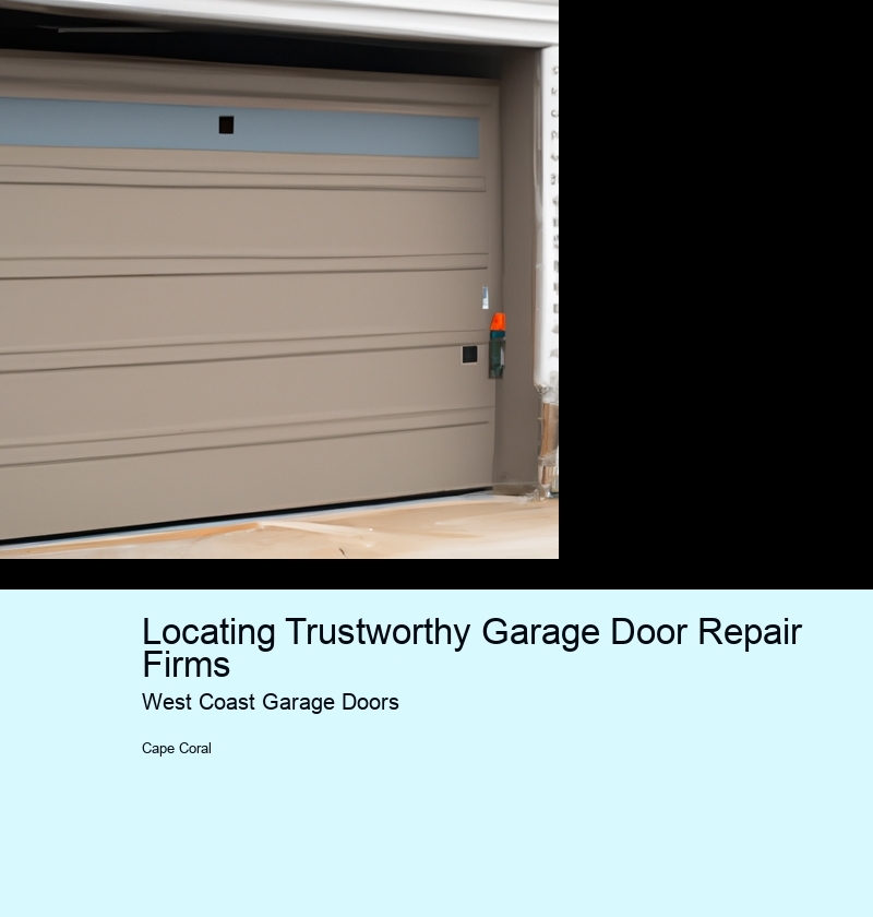 Locating Trustworthy Garage Door Repair Firms