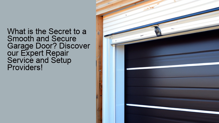 What is the Secret to a Smooth and Secure Garage Door? Discover our Expert Repair Service and Setup Providers!