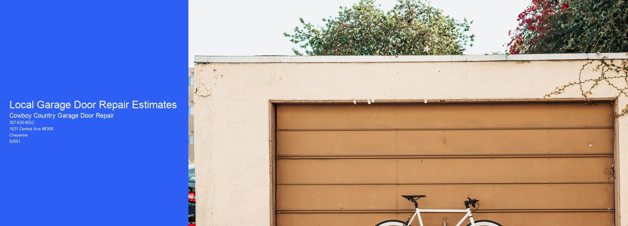 Local Garage Door Repair Estimates