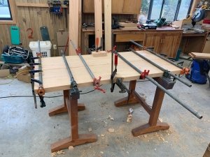 building wooden table