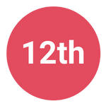 A red circle with "12th" written inside.