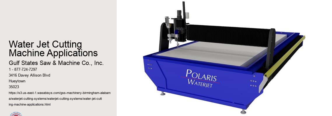 Water Jet Cutting Machine Applications