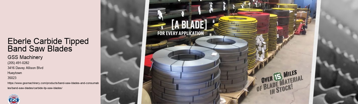 Eberle Carbide Tipped Band Saw Blades