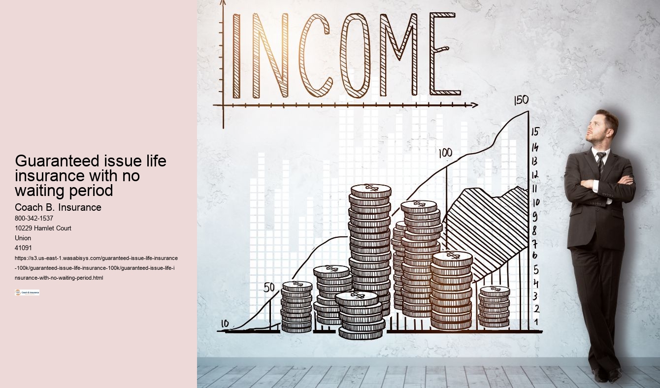 Guaranteed issue life insurance with no waiting period